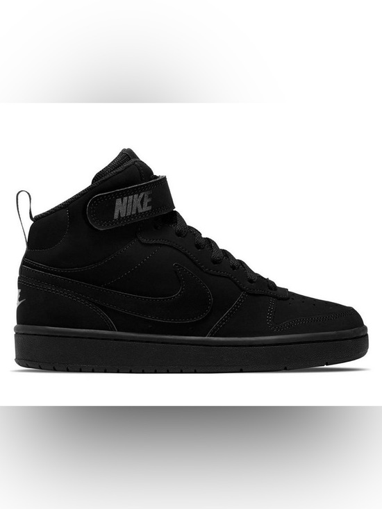 Nike Other - Nike kids Court borough Mid 2 athletic shoes sneakers size 1.5Y black colorway